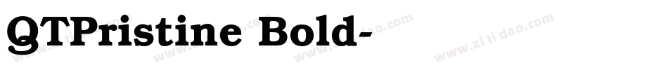 QTPristine Bold字体转换